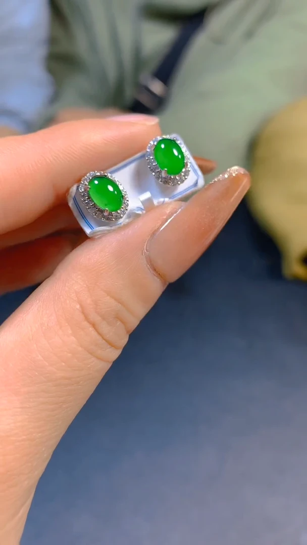 【闪购商品】翡翠耳饰未镶嵌0816851160多样性发一