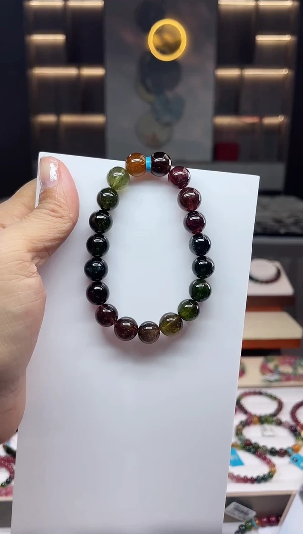 单圈手串未镶嵌碧玺（多样性发一条）Q