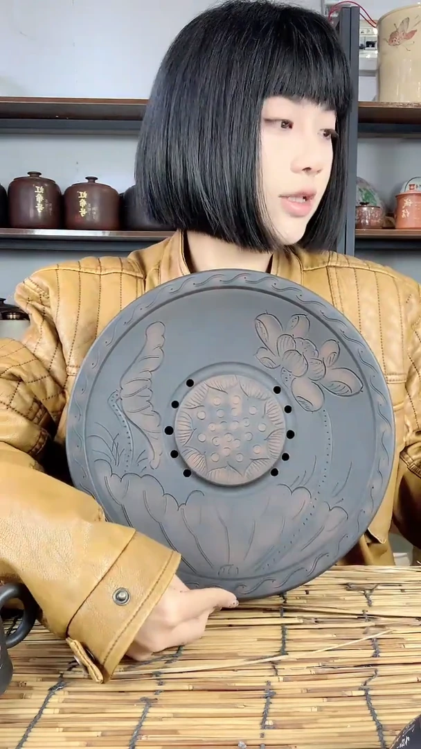 【闪购商品】罐手工线雕大号钢炮台