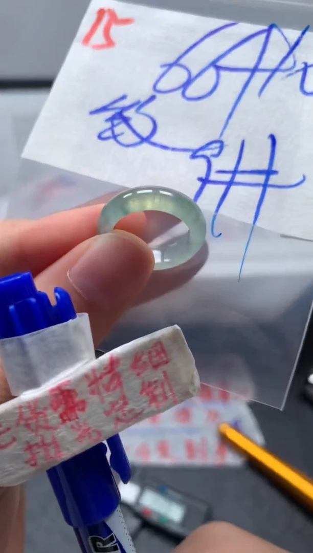 未镶嵌定制翡翠戒圈9#76毛货需精细抛光