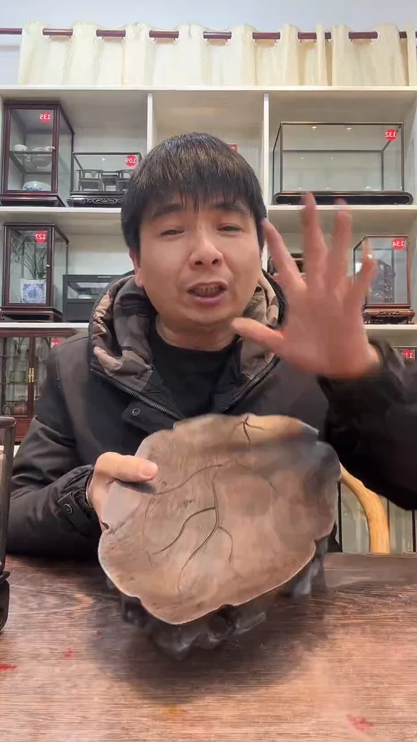 【闪购商品】红酸枝木类木艺叶子茶盘564