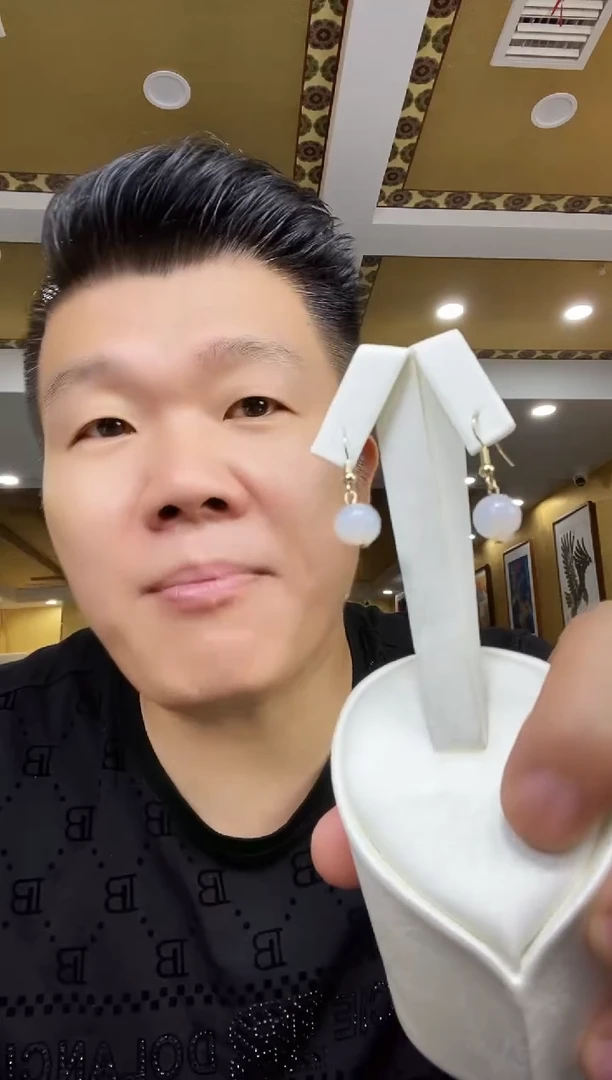 玛瑙/玉髓耳坠未镶嵌耳钉