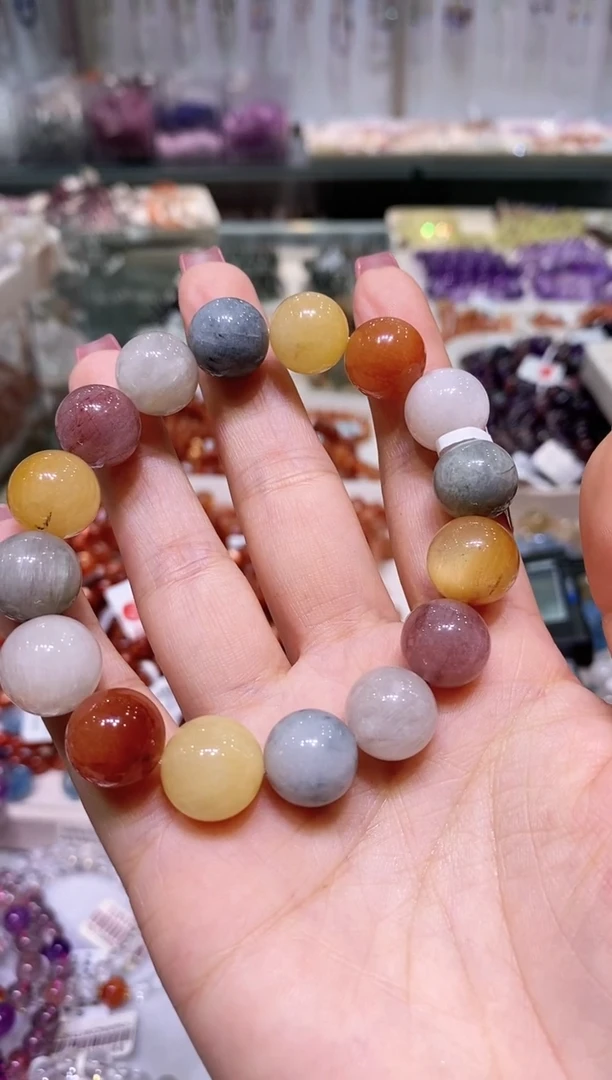 未镶嵌手串水晶多样性发其一兔毛13.5+