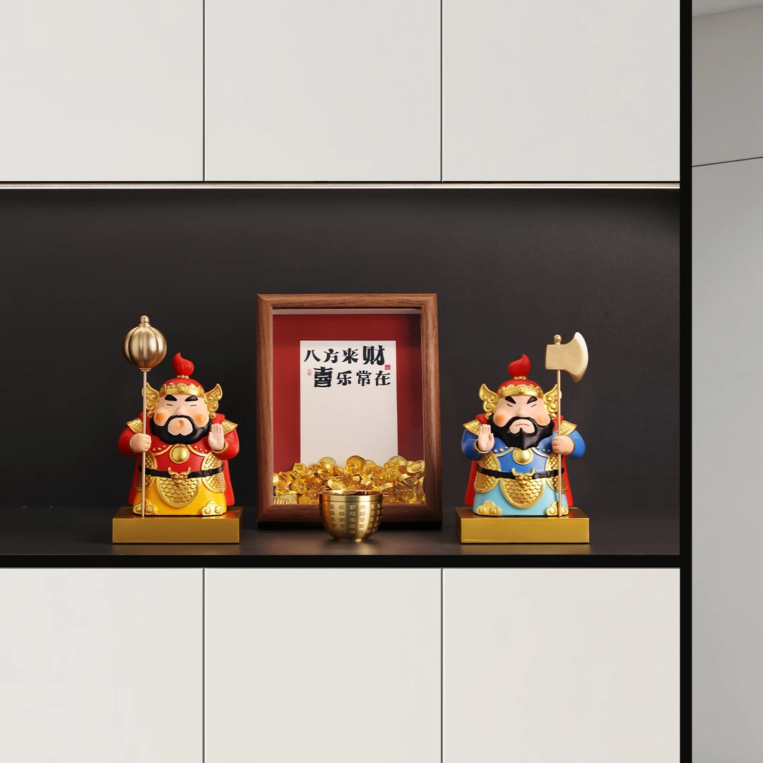 贝汉美乔迁之喜搬家礼物创意门神玄关摆件客厅鞋柜抽屉柜装饰品