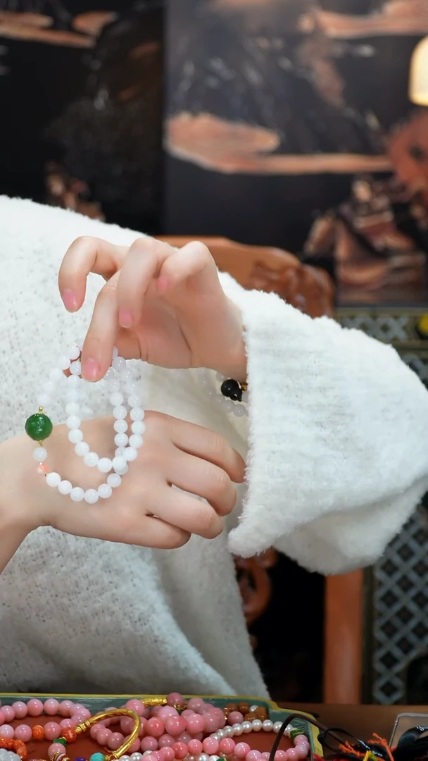 未镶嵌手串和田玉（糖玉）天然和田玉手串