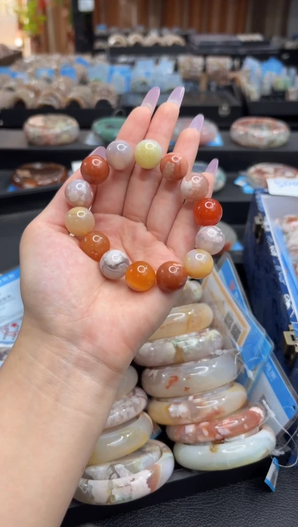 未镶嵌手串石英质玉A567(14mm+)默认微瑕