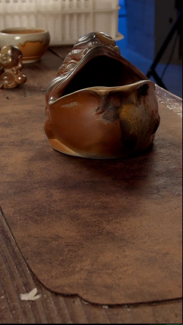 瓷片山乙柴烧高端茶具