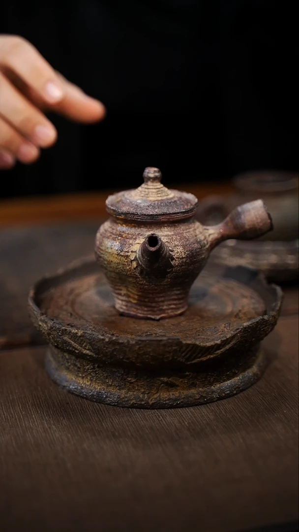 全手工制作  南蛮侧把壶