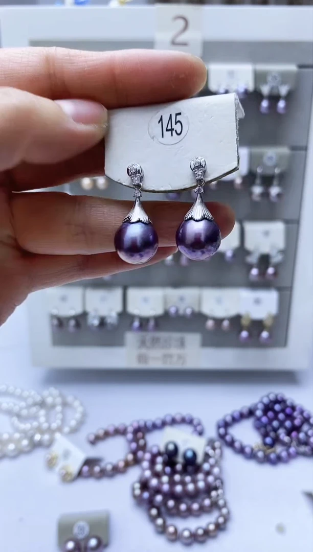 【闪购商品】淡水珍珠耳饰银S925镶嵌145