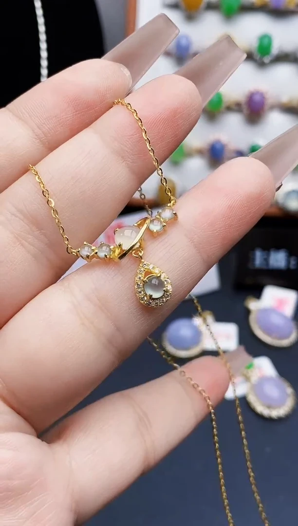 银S925镶嵌戒指翡翠3621