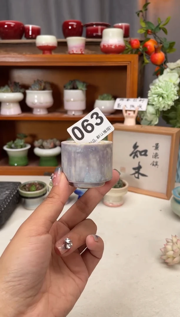 瓷片063知木小芳花盆编号