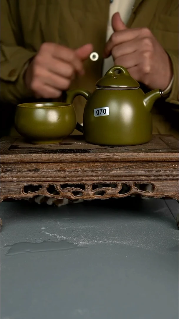 【闪购商品】杯070号茶叶末黄秦权壶一级加 杯子