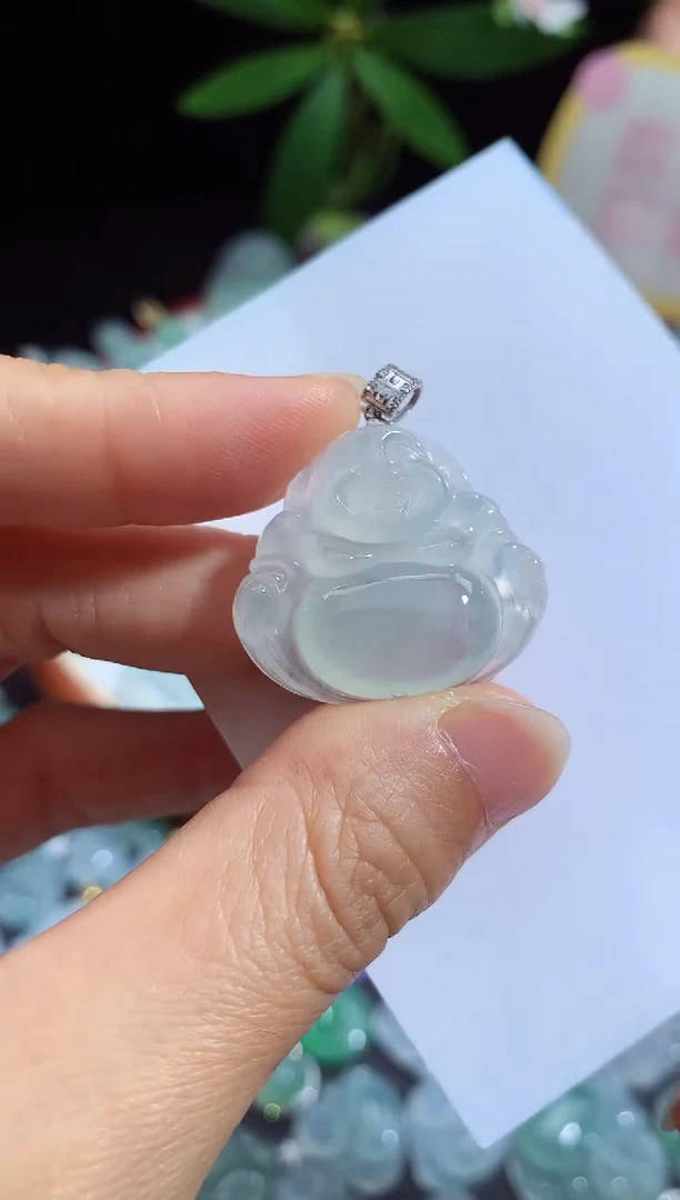 颈饰未镶嵌翡翠佛公