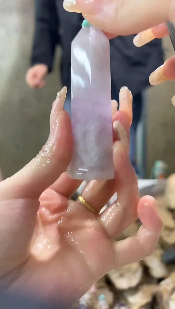 未镶嵌大型摆件（非配饰）水晶紫水晶柱子