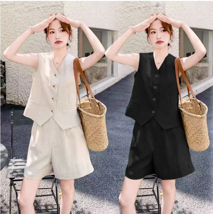 新款马甲套装气质休闲时尚套装