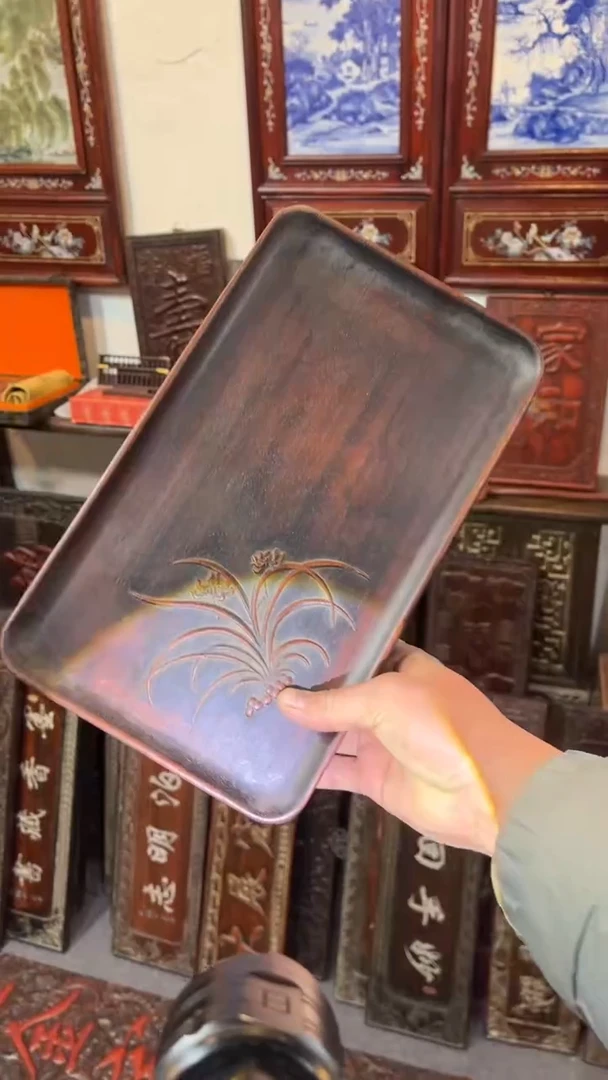 【闪购商品】非洲紫檀（红花梨）赏盘