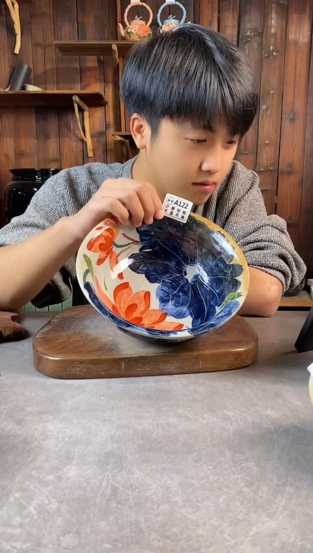 碗122瑕，手工手绘，超值陶瓷