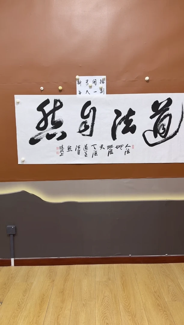 书法道法自然作品
