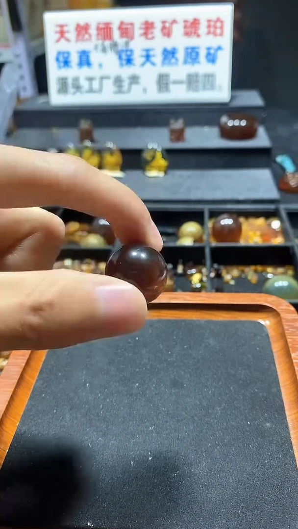 琥珀颈饰未镶嵌天然缅甸琥珀手串