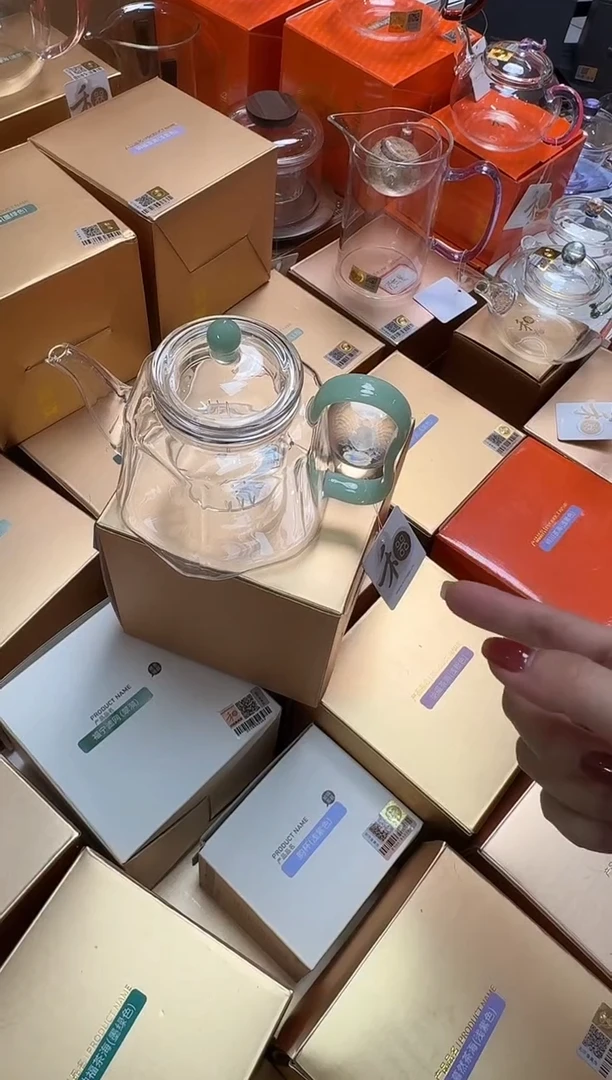 @@禾器晶彩锦瑞壶浅玉色+盖置随机