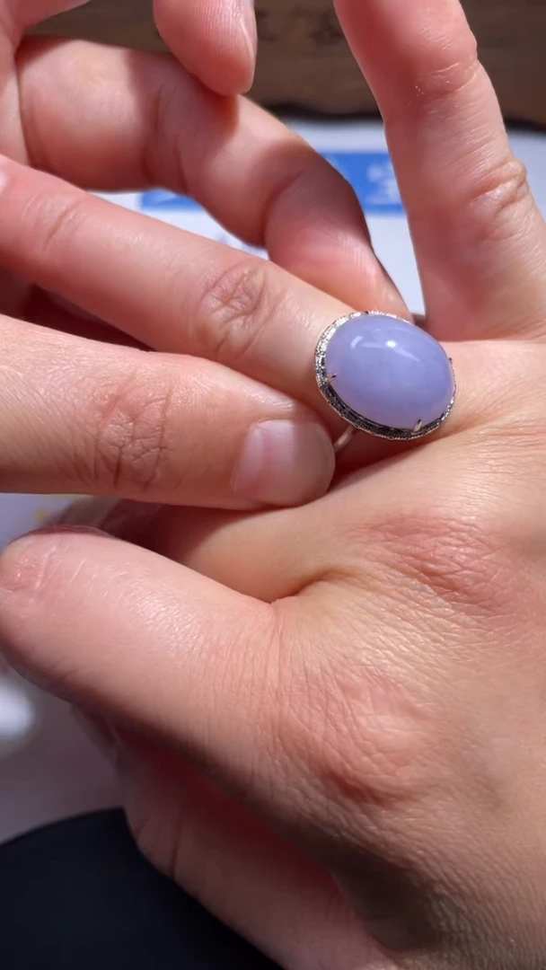 18K金镶嵌戒指翡翠20