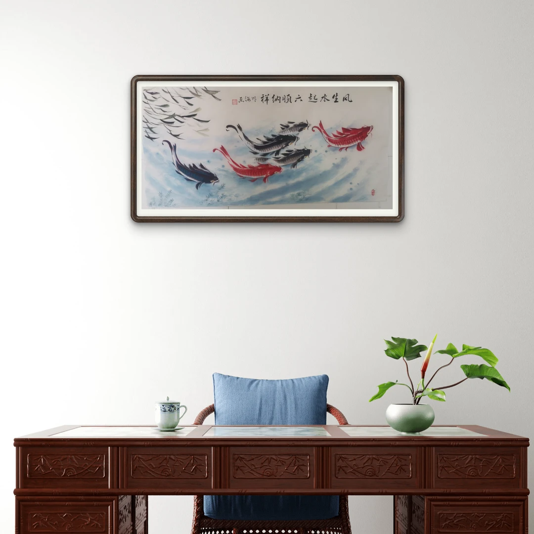 薄林原创作品四尺/风生水起