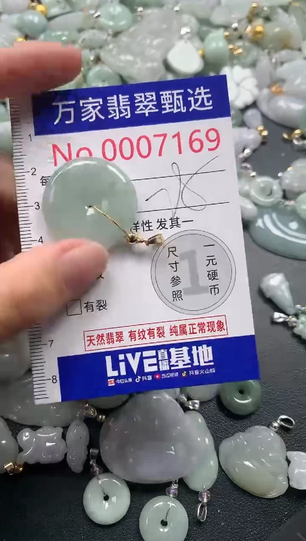 吊坠(不含链)未镶嵌翡翠7169
