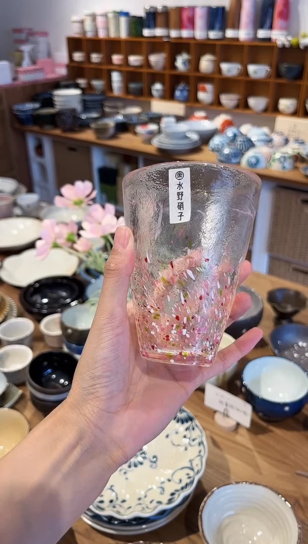 瓷片孤品 春来玻璃杯