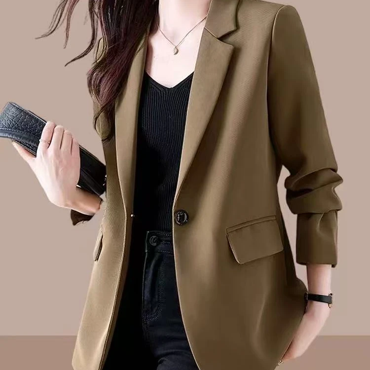 2025年新款韩版西装外套女休闲宽松网红女装西服流行上衣