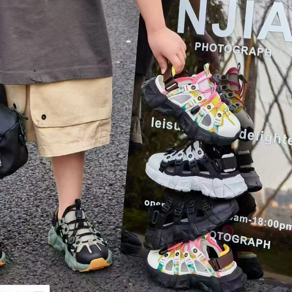 夏季中大童包头溯溪儿童运动鞋子沙滩鞋-2019