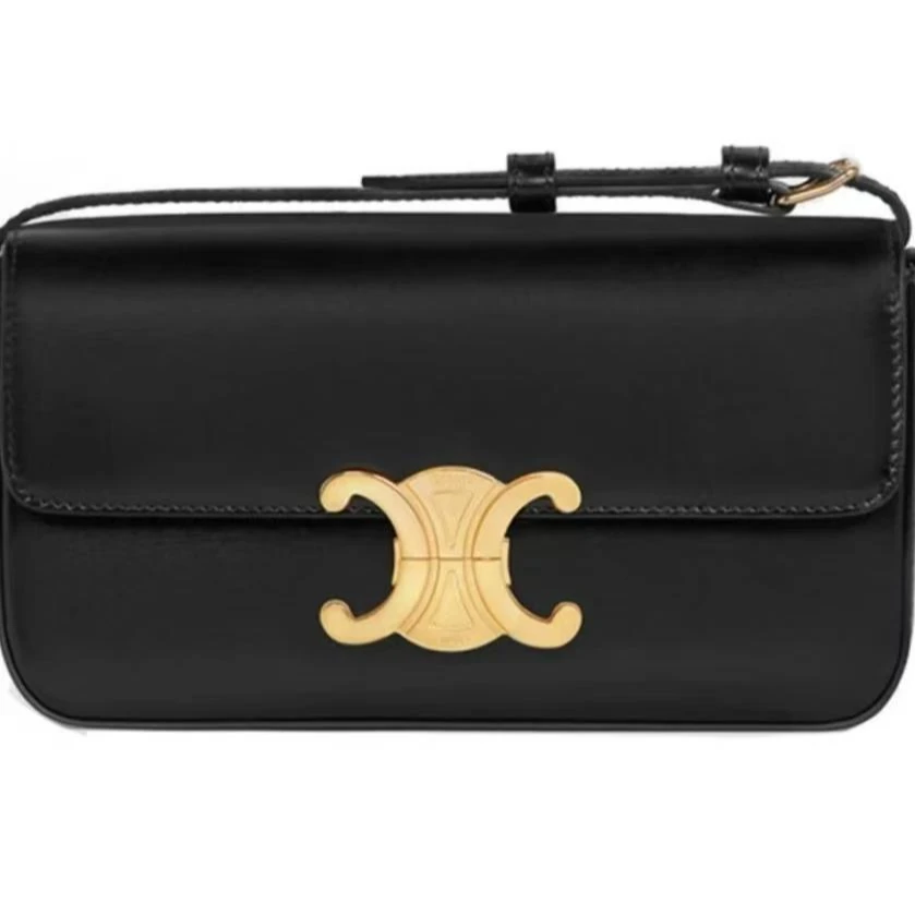 99新 Celine/思琳 云朵奢品/赛琳 腋下包黑色/98新