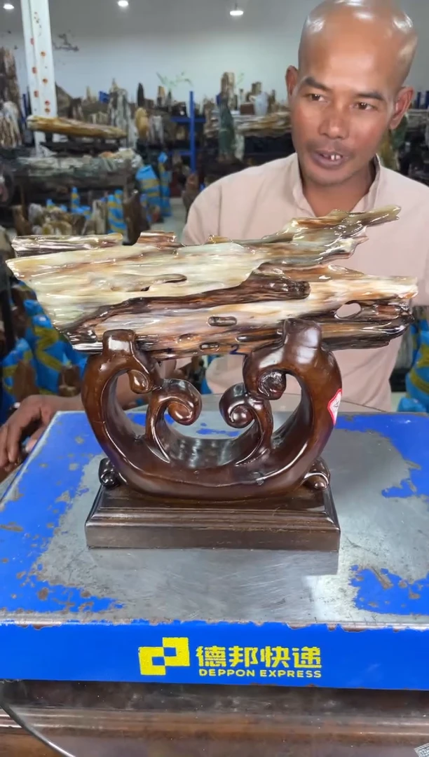 【闪购商品】硅化玉摆件未镶嵌47