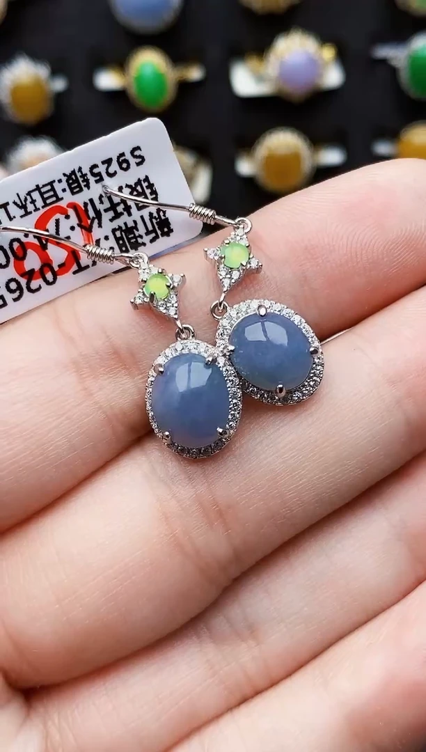 银S925镶嵌戒指翡翠3269