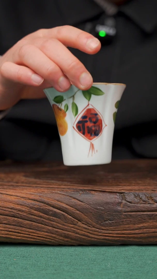 【闪购商品】瓷片999寻一缕瓷香杯釉下手工手绘瓷器