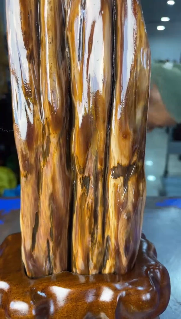 未镶嵌摆件硅化玉3