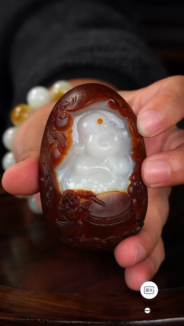 未镶嵌和田玉把件打**嚏佛公
