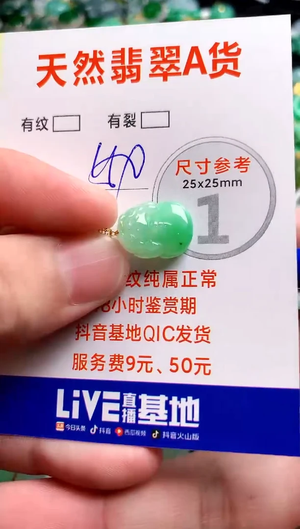 翡翠18K金镶嵌颈饰0432187773