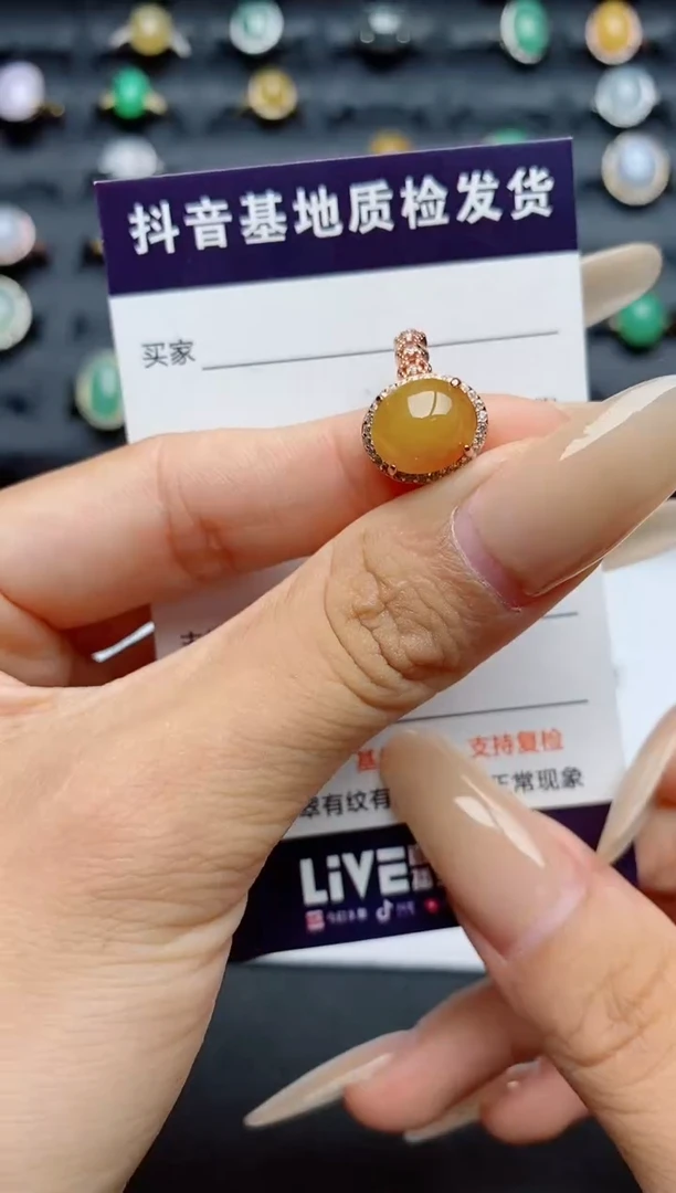 翡翠戒指银S925镶嵌.