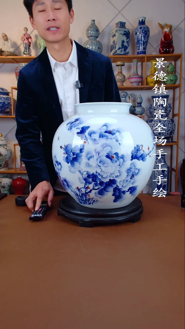 瓶景德镇手工手绘陶瓷摆件46