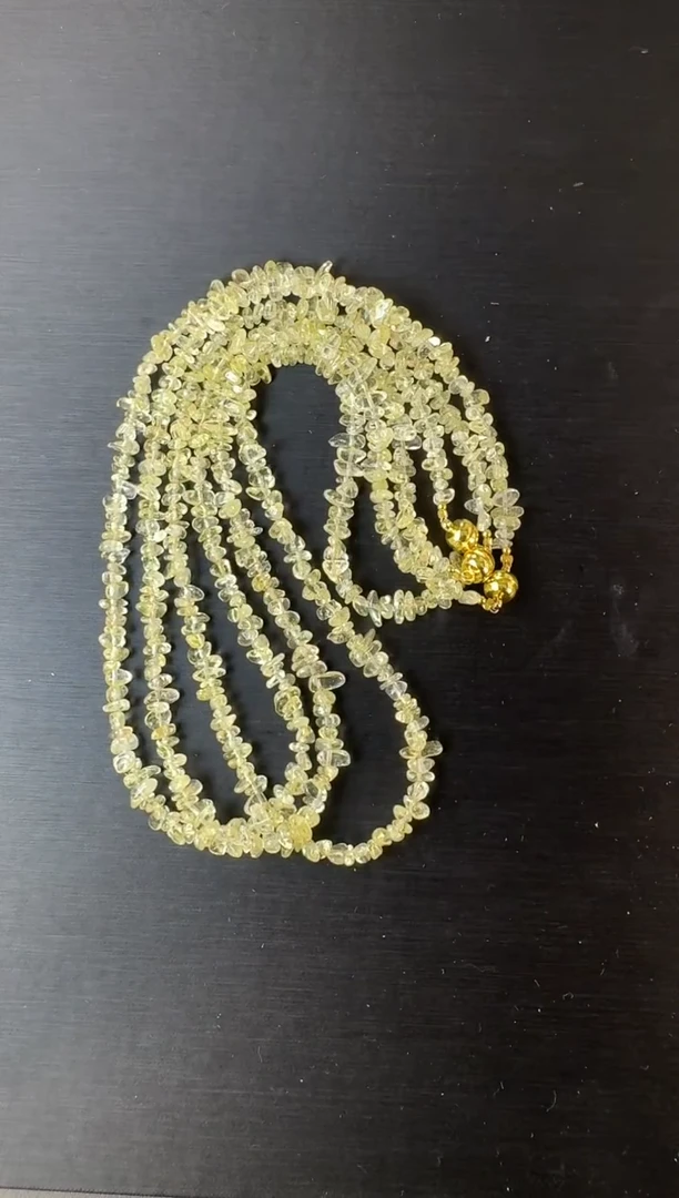 颈饰合金紫晶s49 黄水晶碎石项链多样性发一