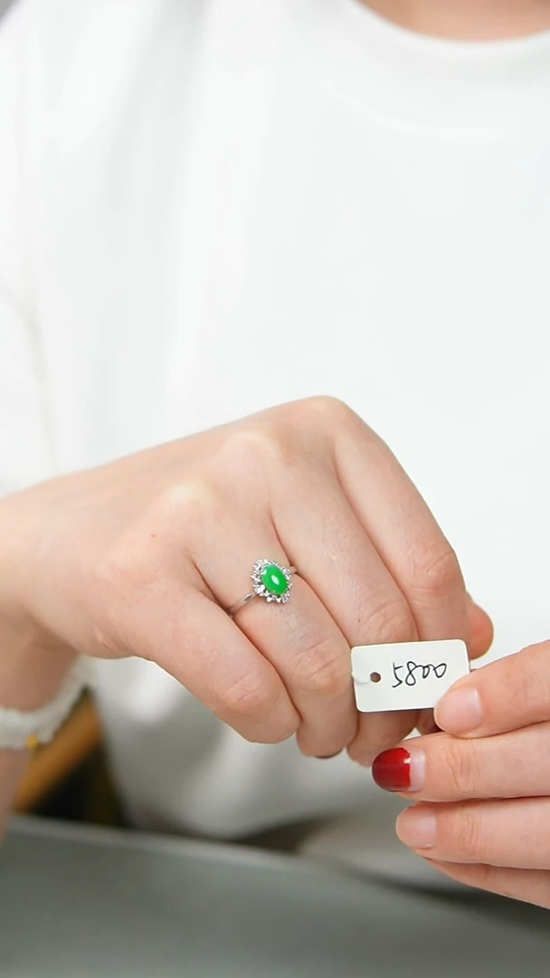 【闪购商品】翡翠戒指18K金镶嵌新春福利价/GG/1