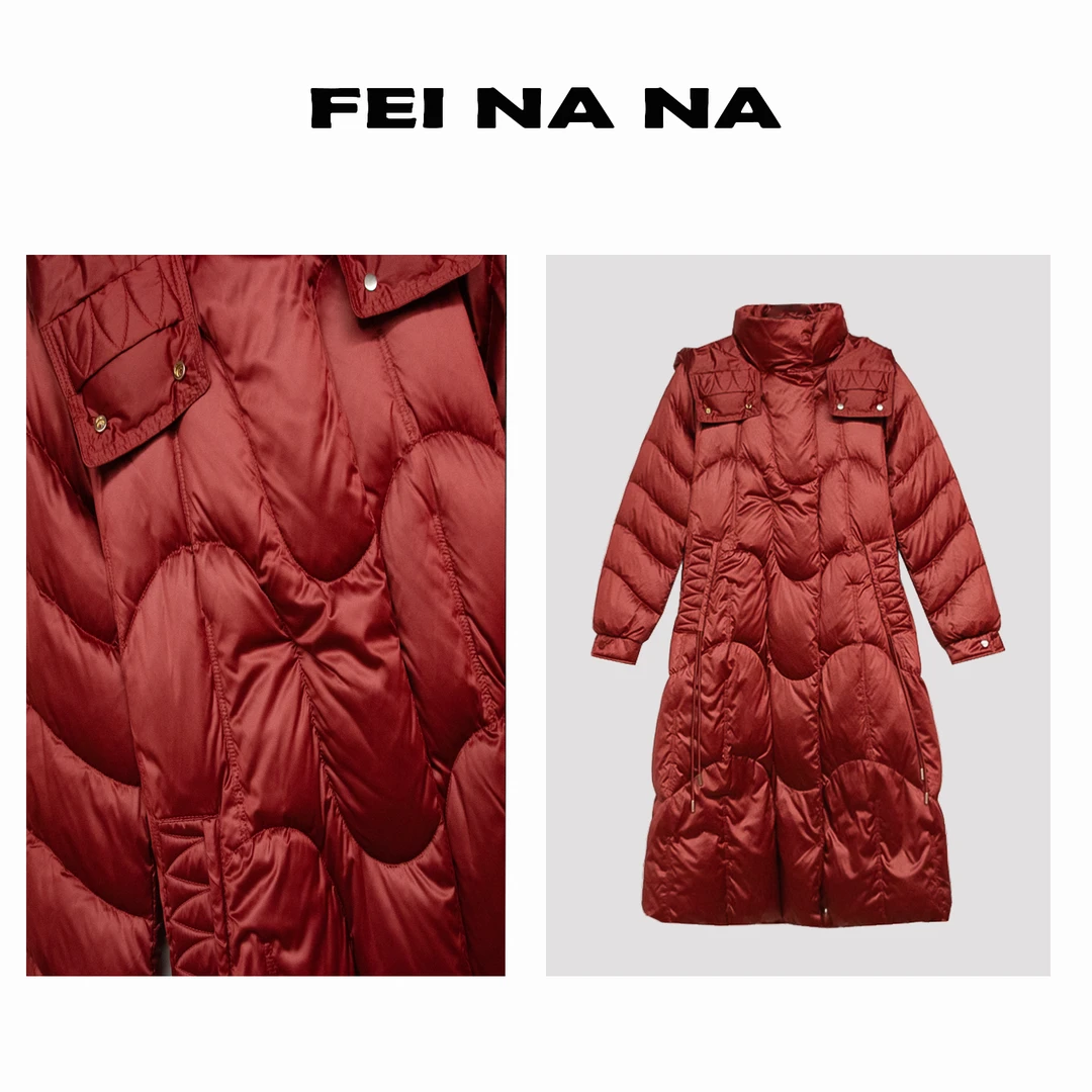 【NY精品羽绒】2024冬季新款中长款厚款高品质羽绒服010907