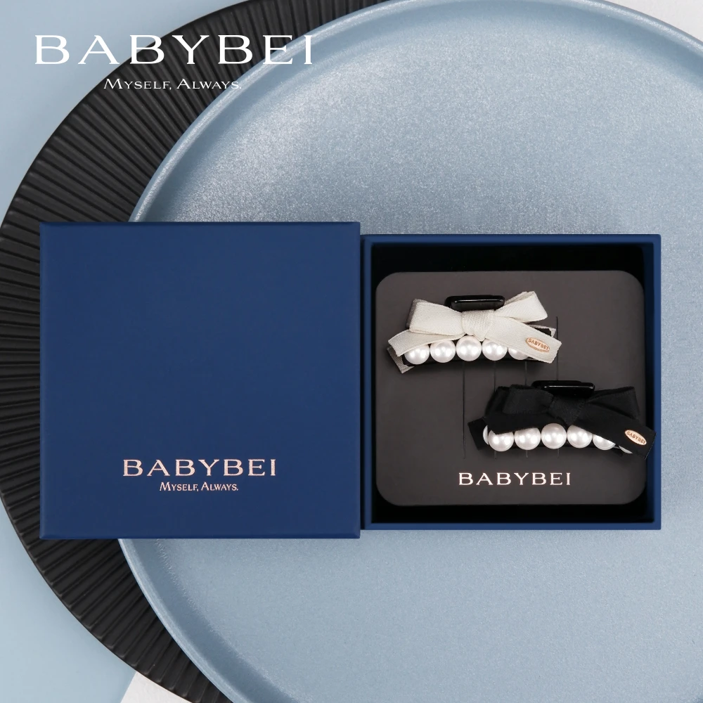 BABYBEI/初贝织织高亮珠小号抓夹边夹侧边夹甜美时尚百搭质感