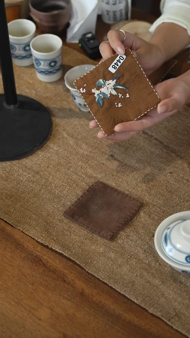 立*绣品绣品杯垫杯垫