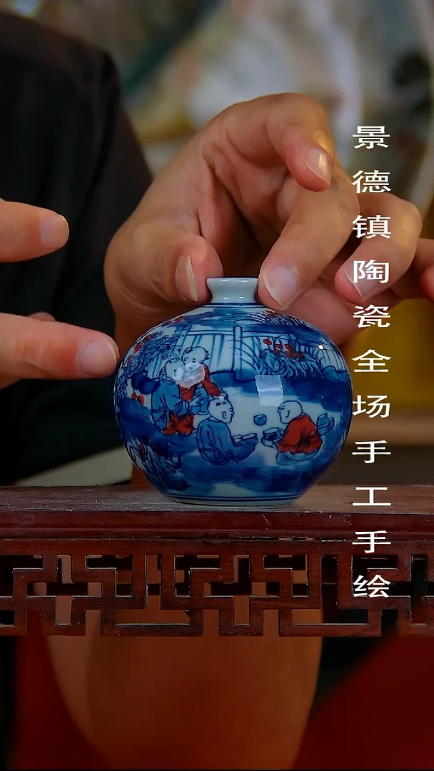 摆件景德镇陶瓷 全场手工手绘