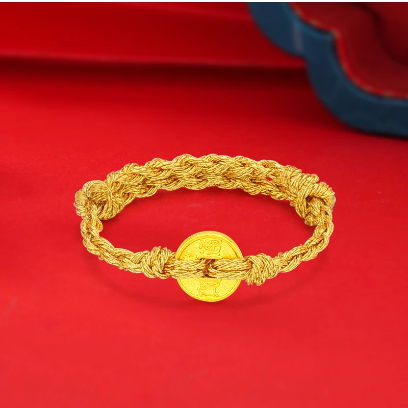 【小云专享】足金999 钱币戒（编织款）BP 91125