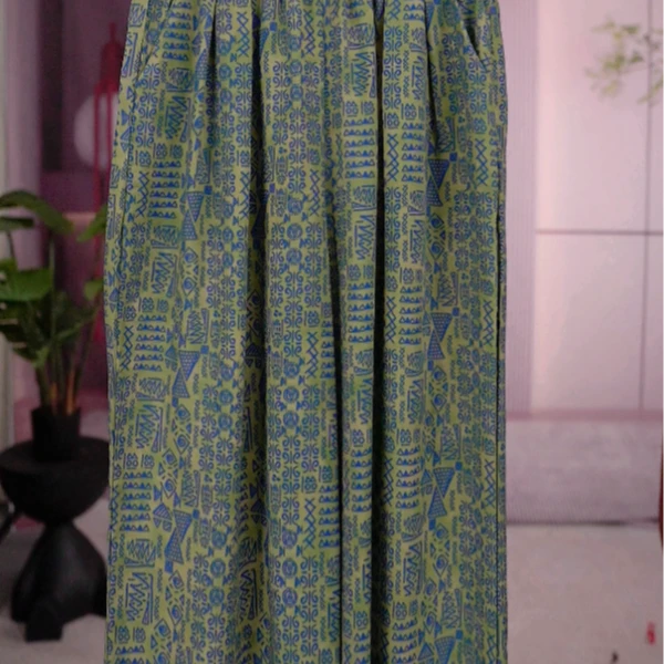 2025新款复古民族风夏季长裤松紧腰时尚气质百搭国风直筒阔腿裤