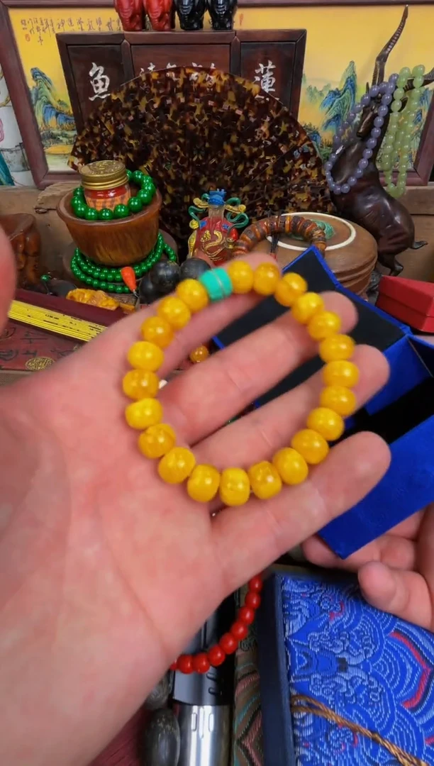 【闪购商品】蜜蜡手链未镶嵌楠专属哈哈哈哈哈