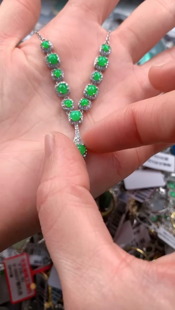 银S925镶嵌戒指翡翠3                  7