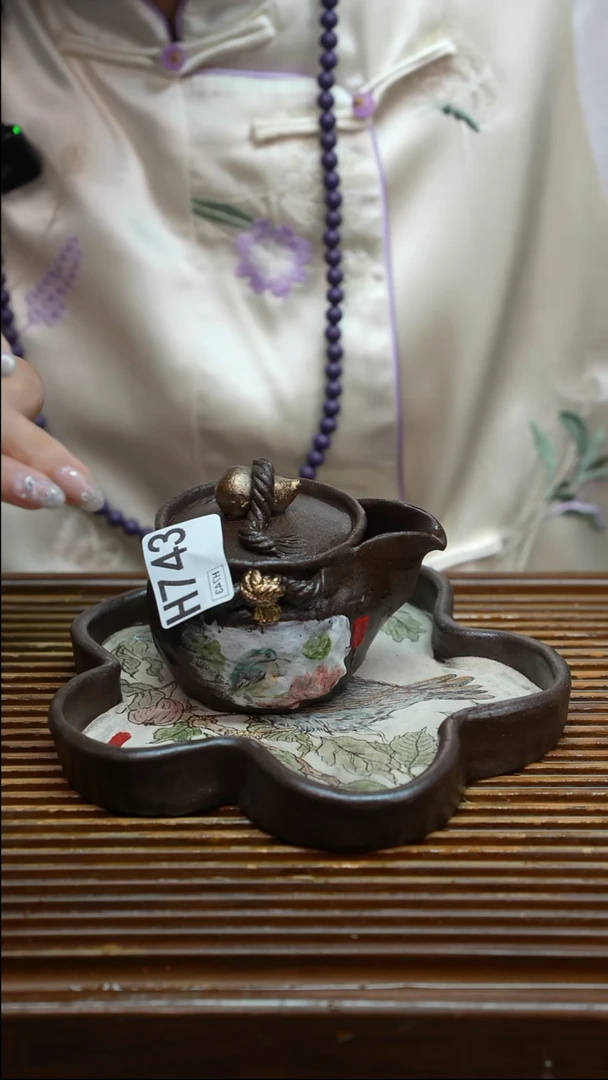 万古烧粗陶手工茶具